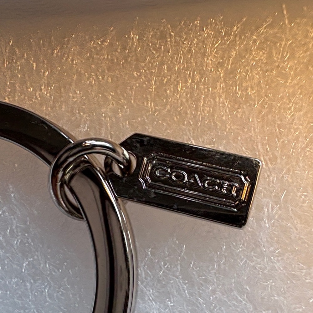 Coach White and Silver Swan Keychain - Picture 3 of 6